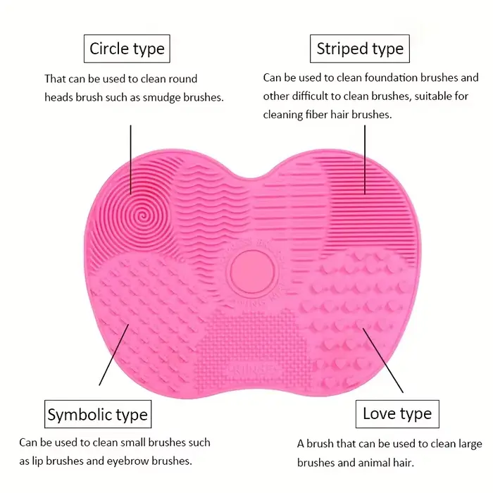 Tampon de nettoyage de brosse de maquillage en forme de pomme en Silicone