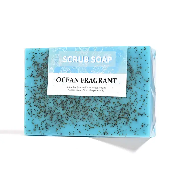 M + 100g savon gommage blanchissant au sel de mer naturel fait à la main pour le nettoyage et le polissage-agent exfoliant à double usage pour le visage/corps