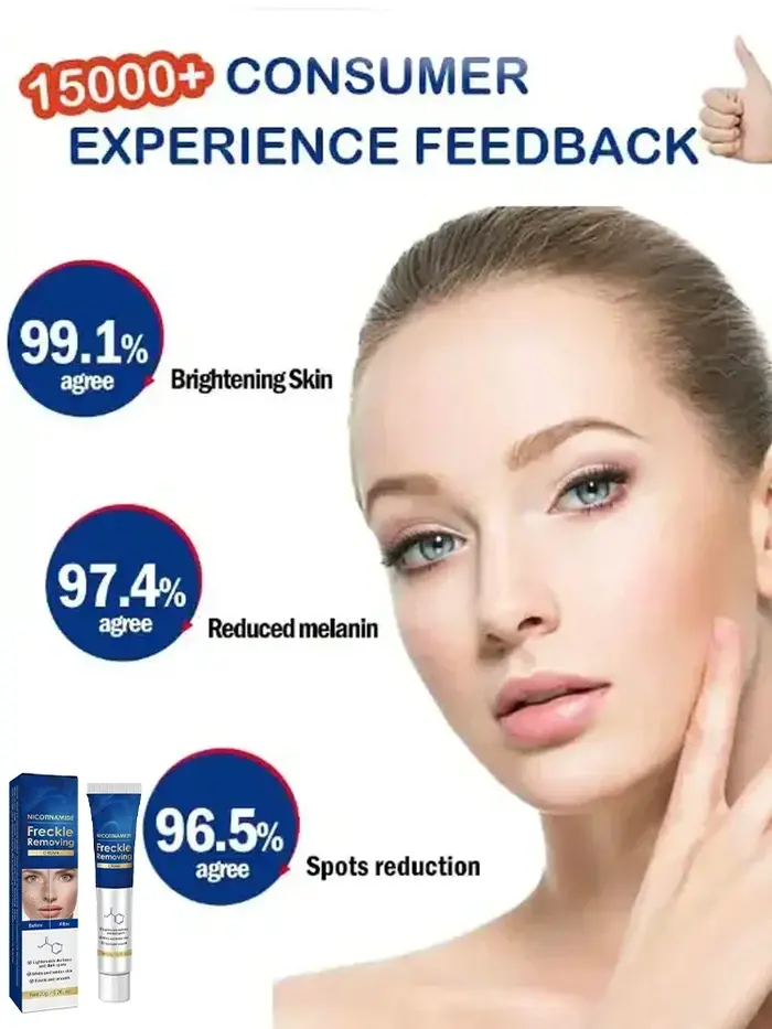 Crème anti-taches foncées efficace pour le visage, élimination des taches de rousseur, des mélasmes, des plaques de soleil, des taches de rousseur