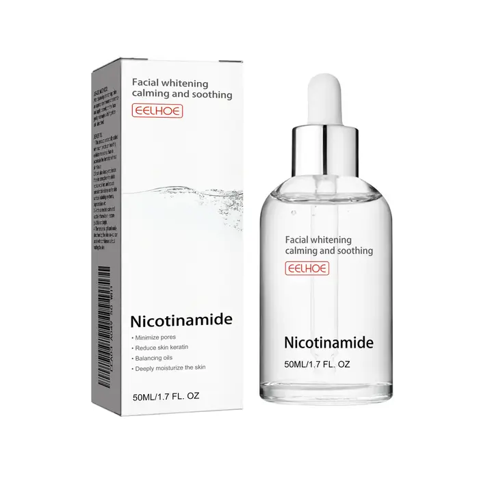 Sérum rétrécissement des pores pour le visage, élimine la matité, Nicotinamide, hydratant, Lifting d