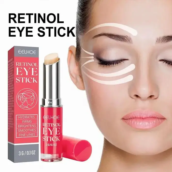 La crème pour les yeux au rétinol améliore l'élasticité de la peau et soulage le liquide d'essence d
