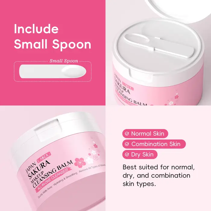 LAIKOU Japon Sakura Baume Nettoyant Démaquillant 100g
