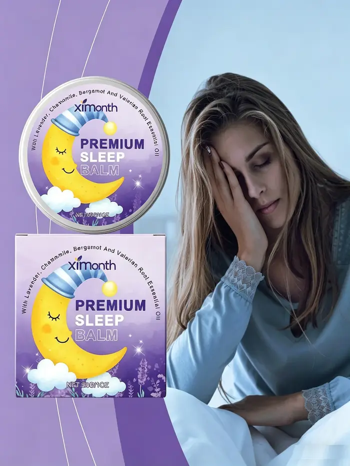Baume de Sommeil Premium 30g – Formule Naturelle Lavande & Camomille