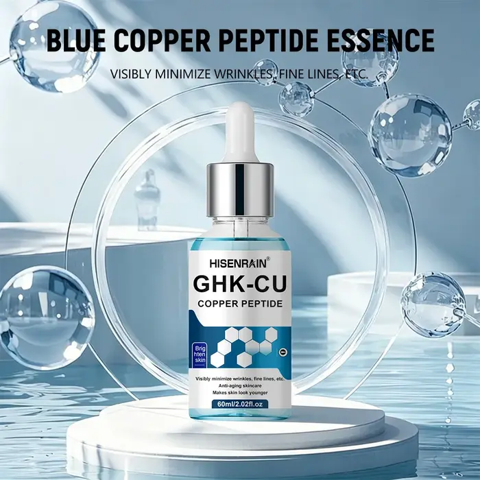 Sérum facial anti-âge HISENRAIN GHK-CU - Essence régénérante au peptide de cuivre pour raffermir