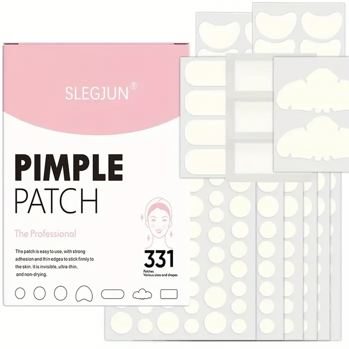 Grands patchs de boutons pour le visage, patchs d'acné hydrocolloïdes, couvertures de Zit de formes 