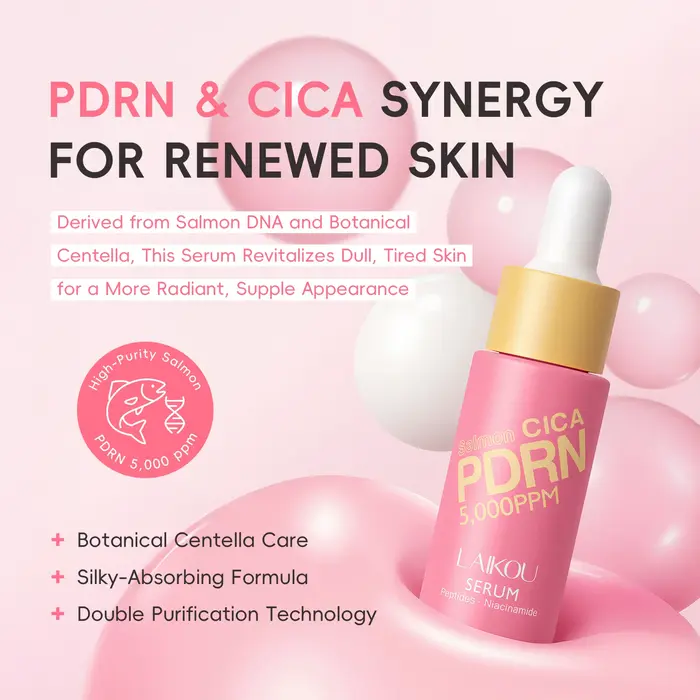 Sérum LAIKOU PDRN CICA 17ml Hydratant, éclatant, repulpant, pour une peau radieuse avec de la niacin