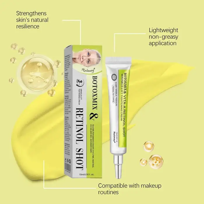 Crème anti-âge au rétinol pour femmes - Crème de nuit raffermissante