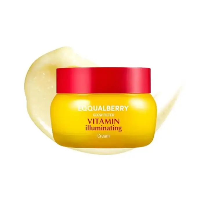Crème éclaircissante pour le visage à la vitamine C originale coréenne EQQUALBERRY pour améliorer le teint terne, unifier le teint et réparer les dommages antioxydants