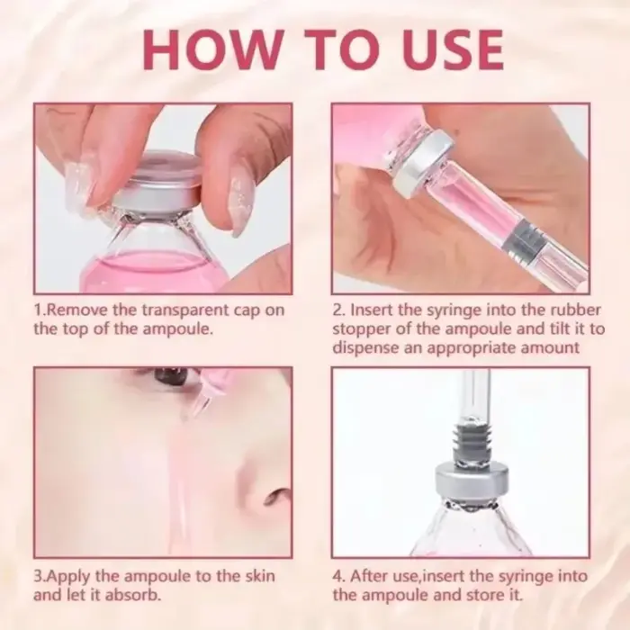 Lyp61 Dernière Ampoule Sérum Collagène Hydratant Anti-Âge Essence Réduit les Rides et Ridules Raffermit Éclaircit la