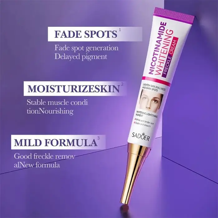 Crème blanchissante et anti-taches de rousseur pour le visage