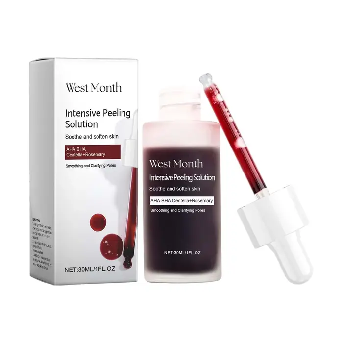 Sérum Peeling pour le visage, acide de fruits AHA BHA, Anti-acné, exfoliant, réparateur, rétrécissem