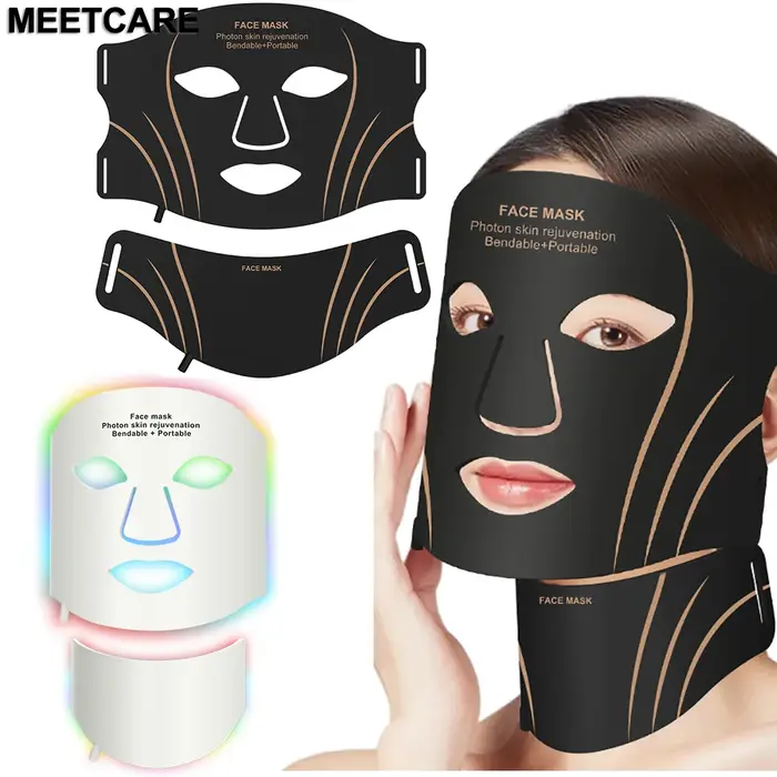 Masque LED 7 couleurs pour le visage et le cou