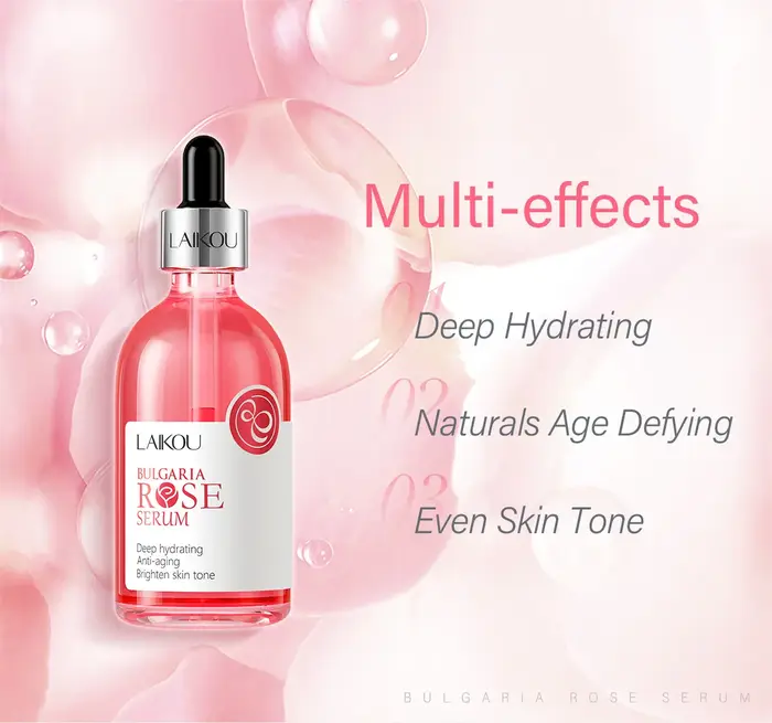 Sérum pour le visage LAIKOU Sakura, essence de rose, hydratant, raffermissant, éclaircissant, lissan