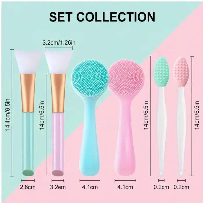 Kit de beauté pour le visage en silicone manuel
