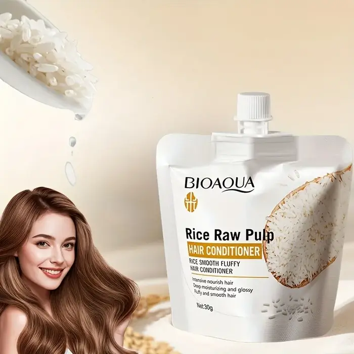Masque capillaire à la purée de riz