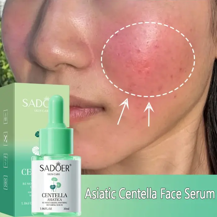 Sérum Visage à la Centella Asiatica : Réduit les Rougeurs
