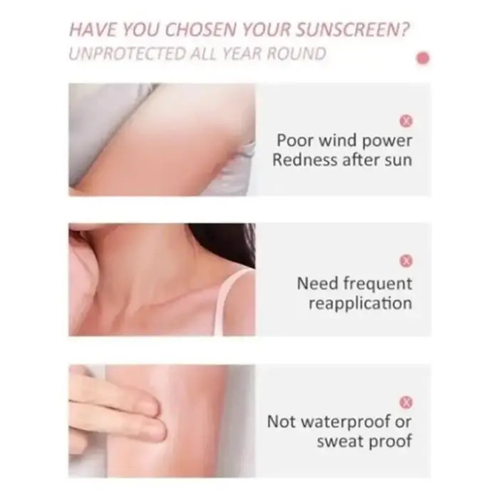 Crème solaire blanchissante pour le visage et le corps