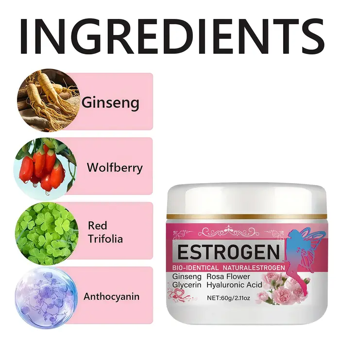 Crème d'entretien émotionnel à l'œstrogène - Formule sans alcool, convient à tous les types de peau, hydratante, parfum frais, produit de soin pour la peau des femmes