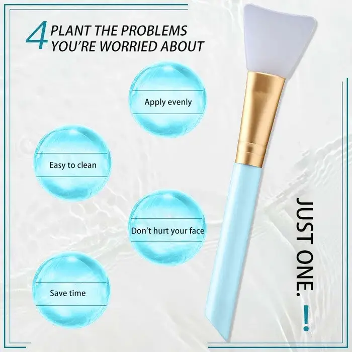Pinceau applicateur de masque facial en silicone