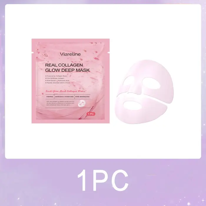 Masque facial hydratant au collagène, minimisant les pores, Anti-rides, lifting, élasticité ferme, a