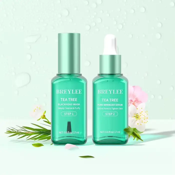 BREYLEE nouveautés arbre à thé nez bande Absorption profonde points noirs Peel Off masque dissolvant sérum