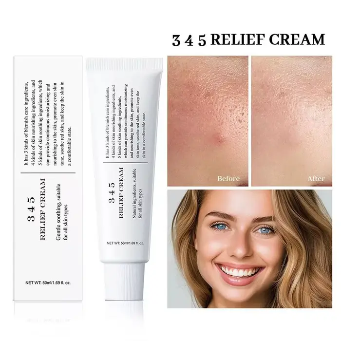 Crème réparatrice 345, solution complète aux problèmes de peau, anti-sucre et antioxydante, éclaircissante, améliore les marques d'acné, hydratante
