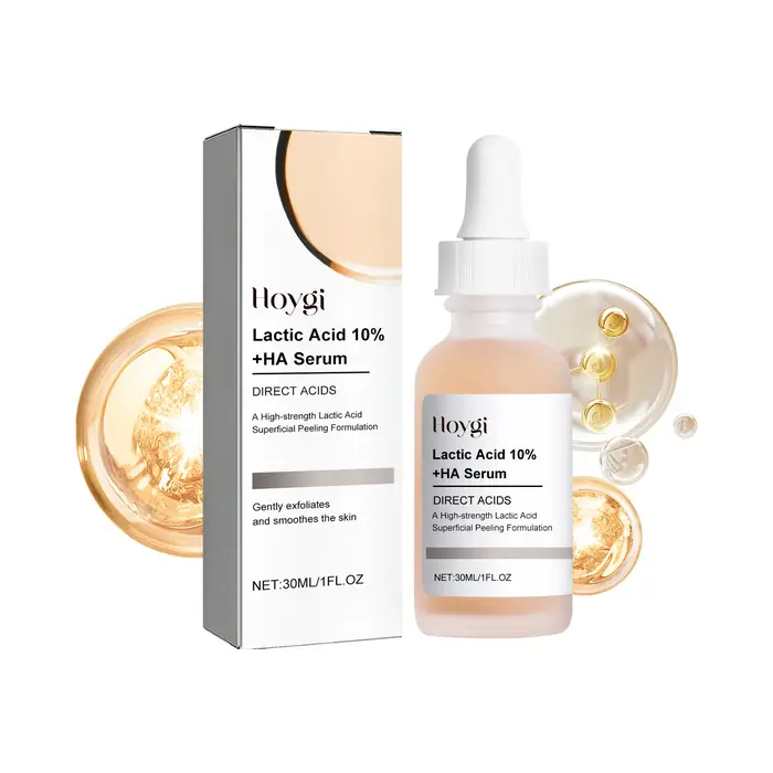 Sérum pour le visage à l'acide lactique, réduction de l'acné et des imperfections, rétrécissement de