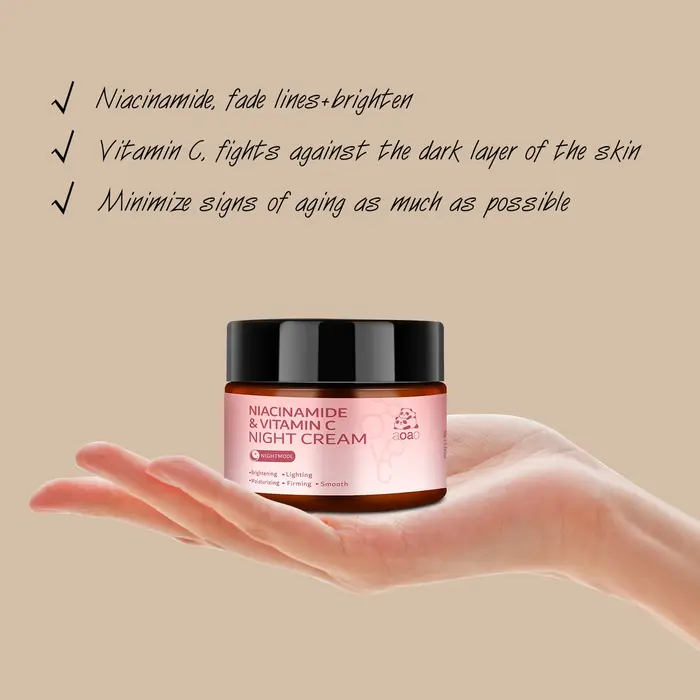 Crème de nuit hydratante enrichie en Niacinamide