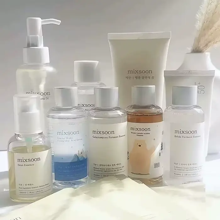 Ensemble de soins de la peau coréen Mixsoon Bean : crème hydratante