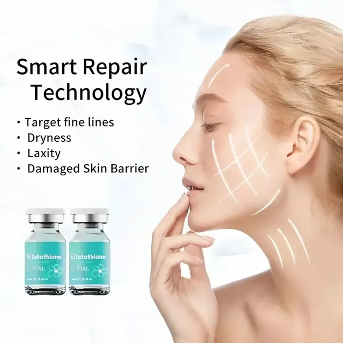 Ampoule d'essence éclaircissante au glutathion 4ml×5 – Hydratation intense pour l'élasticité et l'éclat de la peau
