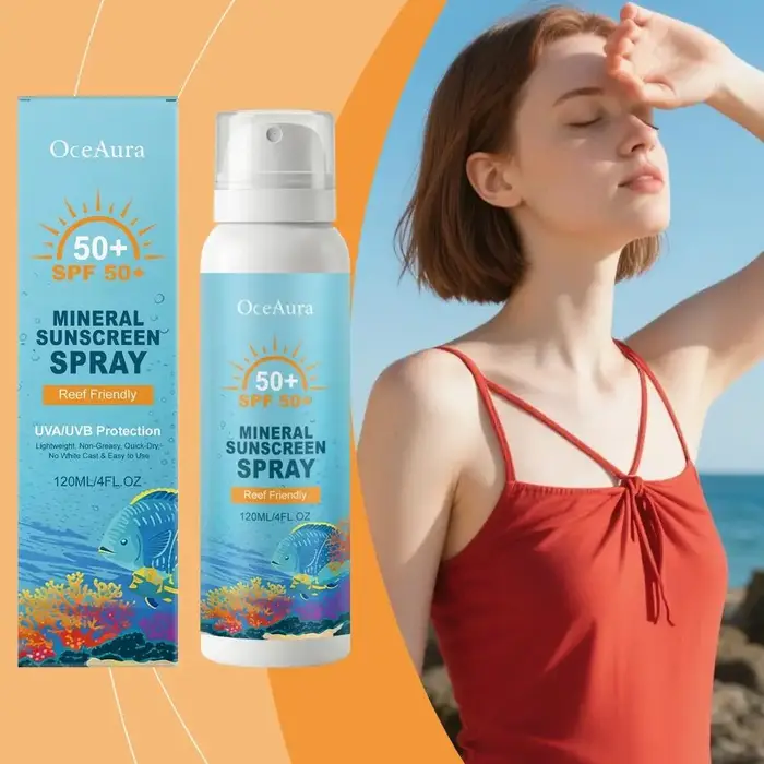 Spray solaire minéral premium SPF50+ respectueux des récifs 120ml