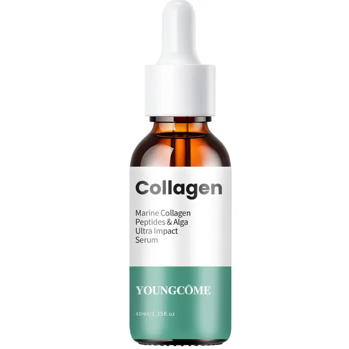Sérum Facial au Collagène Marin et à l'Acide Hyaluronique, Sérum Quotidien Raffermissant et Liftant 