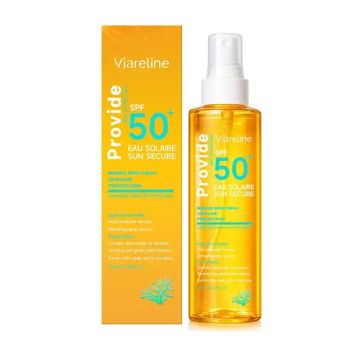 Spray solaire SPF50+ respectueux des récifs, protection UV à large spectre légère et invisible, brum