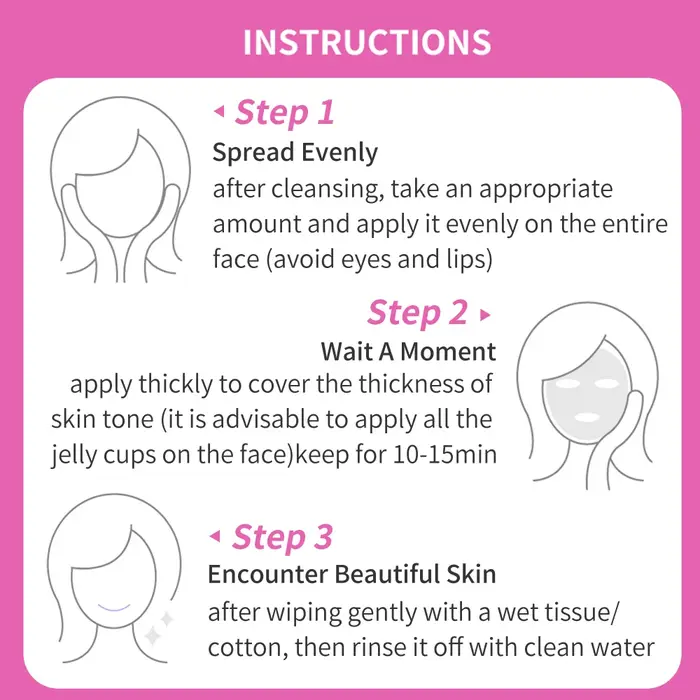 Masque de boue d'argile combiné rose