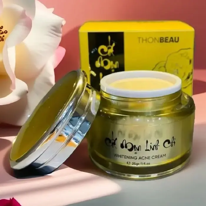 Crème éclaircissante pour le visage Mypham 25g/flacon, réduit l'acné, les taches noires, hydrate la peau, Kem Cot Mun Linh Chi Tang Sua Rua Mat