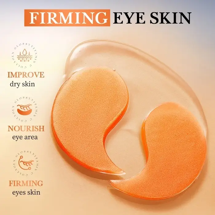 80 pièces masque pour les yeux hydratant au collagène de vitamine C