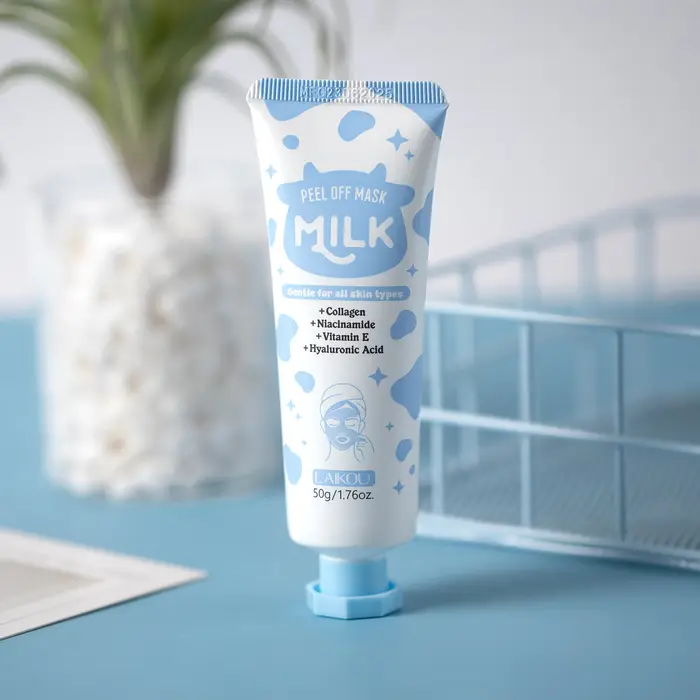 LAIKOU masque pelable au lait pour le traitement du visage nettoyage en profondeur élimination des points noirs raffermissement des pores éclaircissant