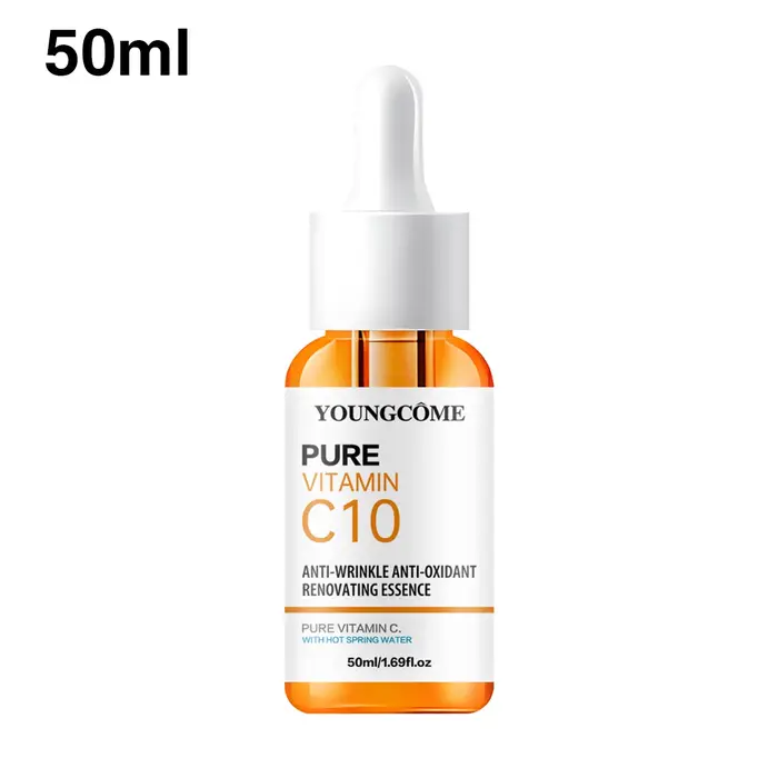 Vitamine C Essence pour le visage acide hyaluronique peau foncée éclaircir sérum estompe les ridules hydratant
