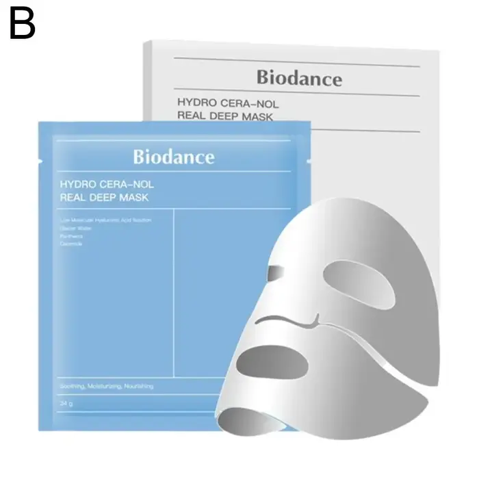 Masque Visage Bio-Collagène Réparateur Apaisant à l'Ampoule Essentielle Hydratante Raffinant les Por