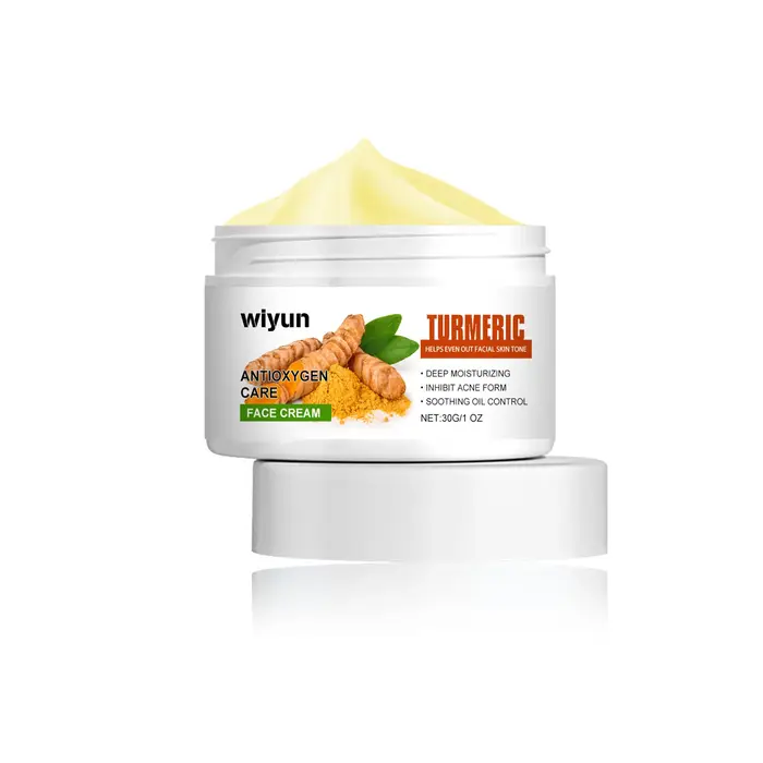 Crème pour le visage au curcuma, blanchiment des taches de rousseur, mélanine diluée, réparation de 