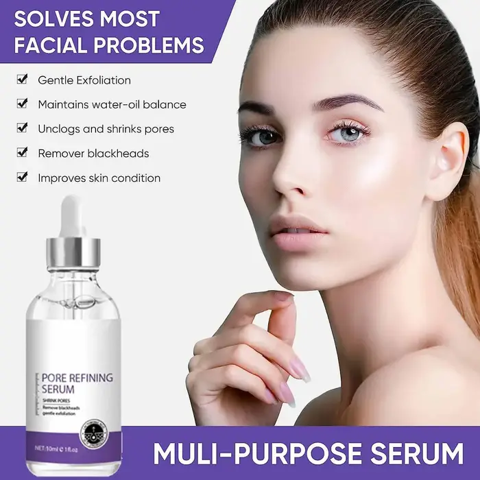 Sérum Réducteur de Pores Visage – Atténue les Pores Dilatés