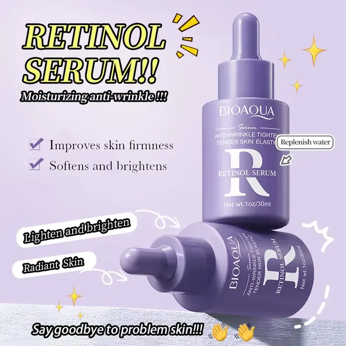 BIOAQUA vitamine C rétinol acide hyaluronique sérum hydratant éclaircissant