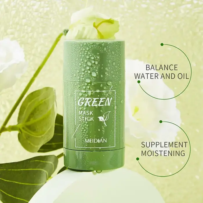 Masque Nettoyant Visage au Thé Vert en Stick – Réduit les Pores