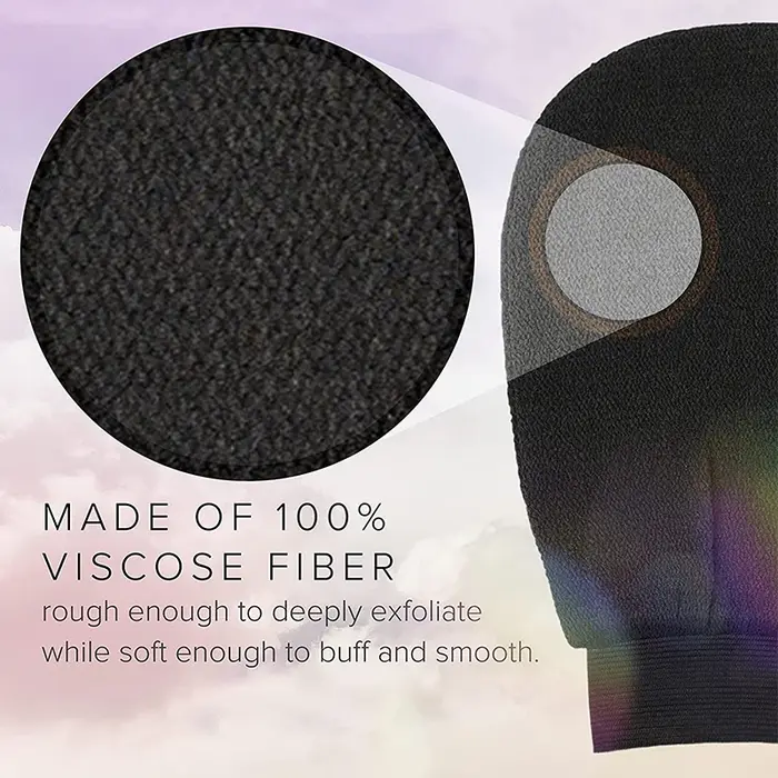 Gant exfoliant pour le corps et le visage