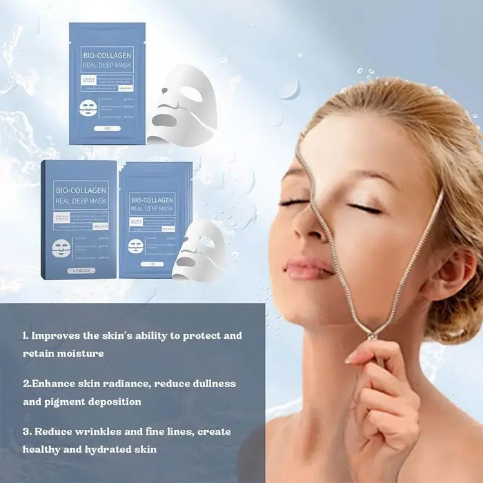 Bio collagène véritable masque profond rétrécit les Pores hydratant en profondeur