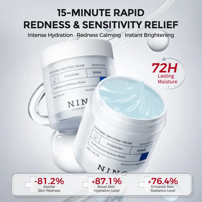 Crème Gel Rafraîchissante Après-Soleil – Hydratant Apaisant avec Probiotiques + Céramide