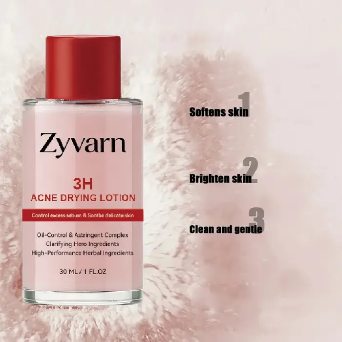 Essence concentrée contre l'acné à l'acide salicylique rose 30 ml - Contient de l'acide salicylique, de l'acide lactique, de la calamine, double soin à double acide