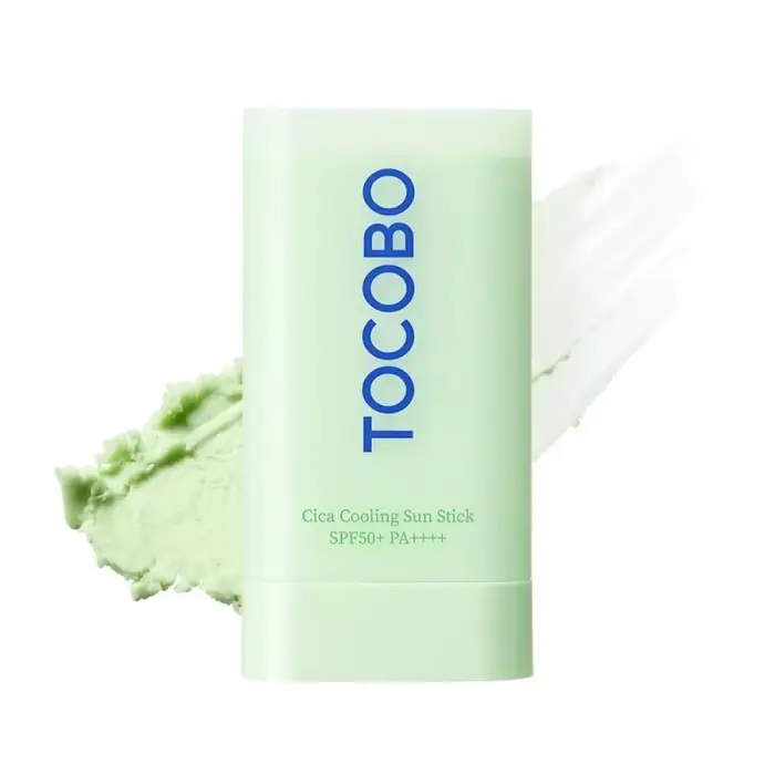 Stick solaire rafraîchissant Tocobo Blue Green SPF50, marque coréenne, haute protection, imperméable