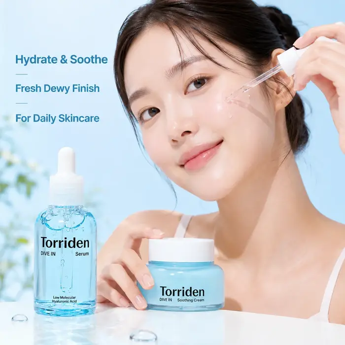 Offrez à votre peau une hydratation ultime avec le coffret sérum et crème apaisante Torriden DIVE-IN