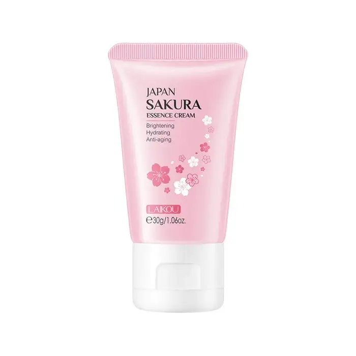 Crème pour le visage à l'essence de cerisier japonais LAIKOU 30g, crème hydratante pour le visage à